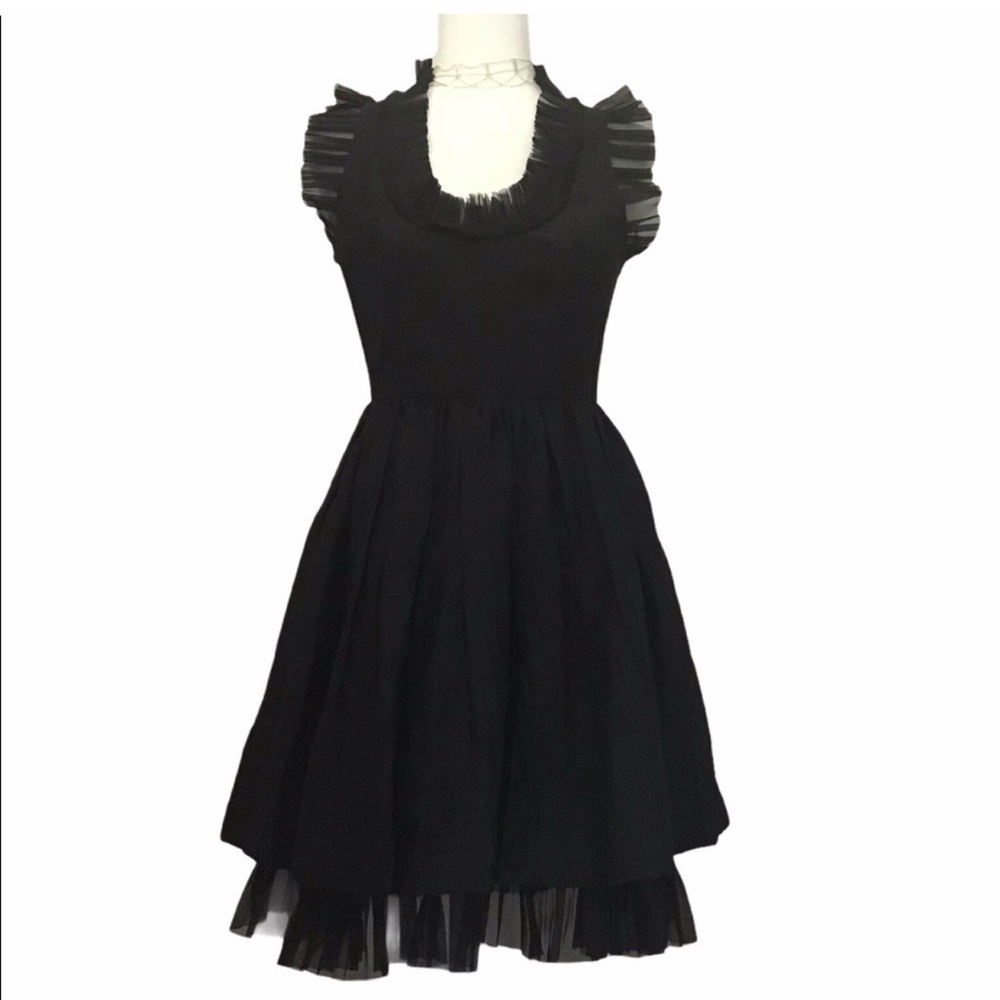 Anthropology McGinn Frill Cocktail Dress Sleeveless NWT
